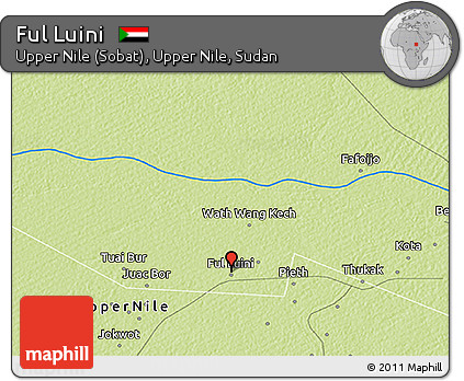 Physical 3D Map of Ful Luini