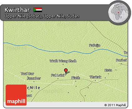 Physical 3D Map of Kwirthar
