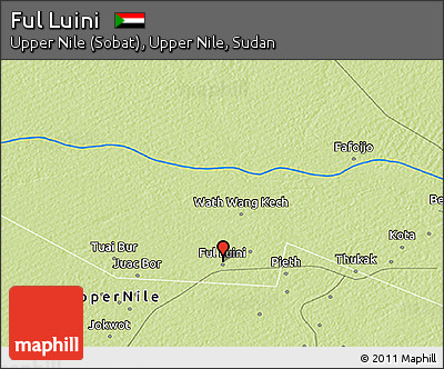 Physical 3D Map of Ful Luini