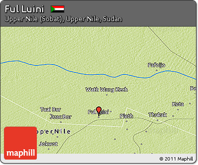 Physical 3D Map of Ful Luini