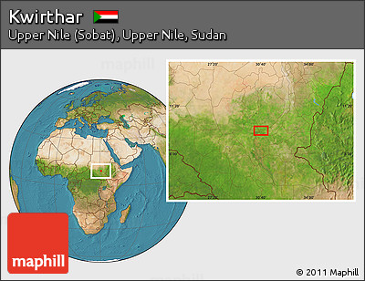 Satellite Location Map of Kwirthar