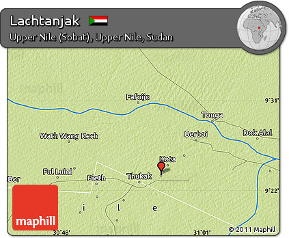 Physical Map of Lachtanjak
