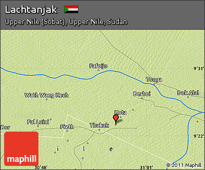 Physical Map of Lachtanjak