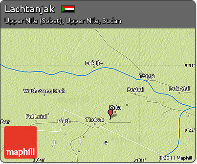 Physical Map of Lachtanjak