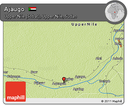 Physical 3D Map of Ajaugo