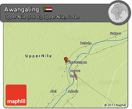 Physical 3D Map of Awangaling