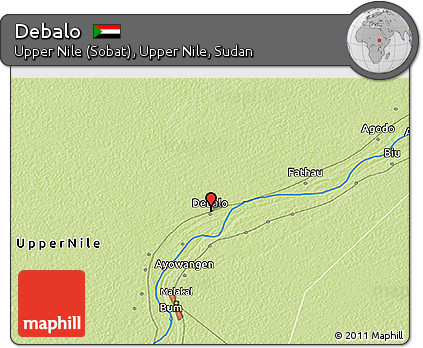 Physical 3D Map of Debalo