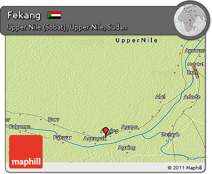 Physical 3D Map of Fekang