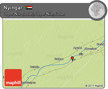 Physical 3D Map of Nyingar