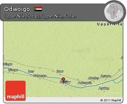 Physical 3D Map of Odwoigo