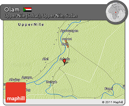 Physical 3D Map of Olam
