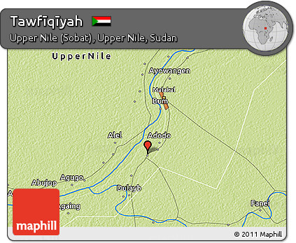Physical 3D Map of Tawfīqīyah