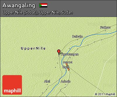 Physical 3D Map of Awangaling
