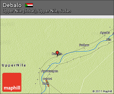 Physical 3D Map of Debalo