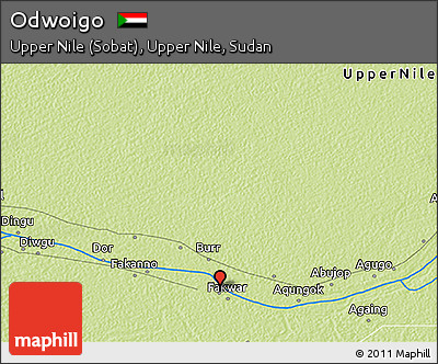 Physical 3D Map of Odwoigo