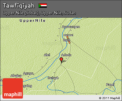 Physical 3D Map of Tawfīqīyah