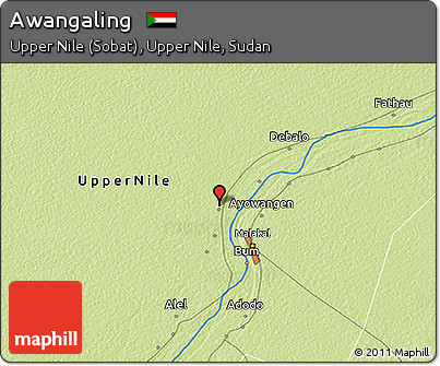 Physical 3D Map of Awangaling