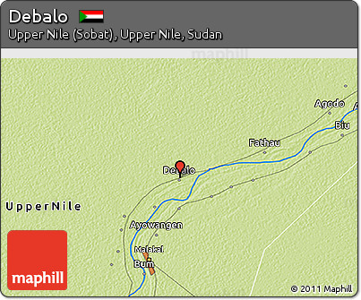 Physical 3D Map of Debalo