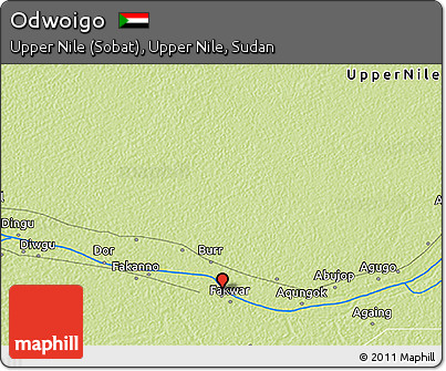 Physical 3D Map of Odwoigo