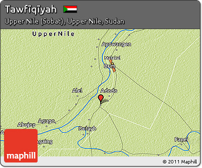 Physical 3D Map of Tawfīqīyah