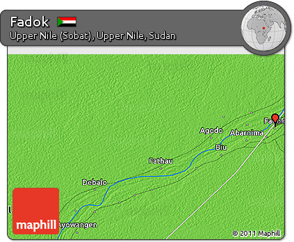 Political 3D Map of Fadok