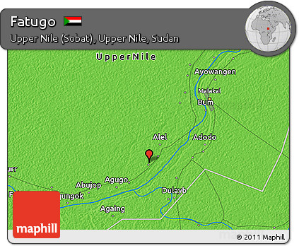 Political 3D Map of Fatugo