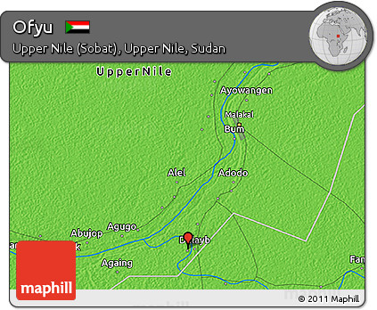 Political 3D Map of Ofyu