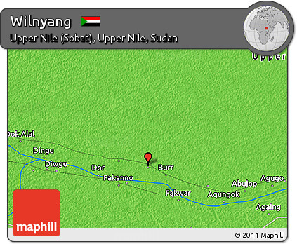 Political 3D Map of Wilnyang