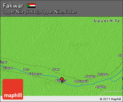 Political 3D Map of Fakwar