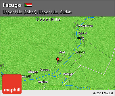 Political 3D Map of Fatugo