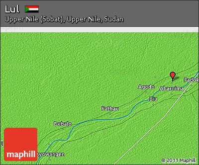 Political 3D Map of Lul