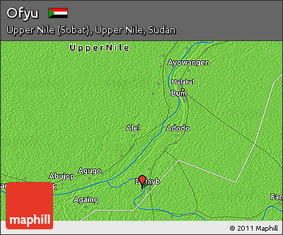 Political 3D Map of Ofyu