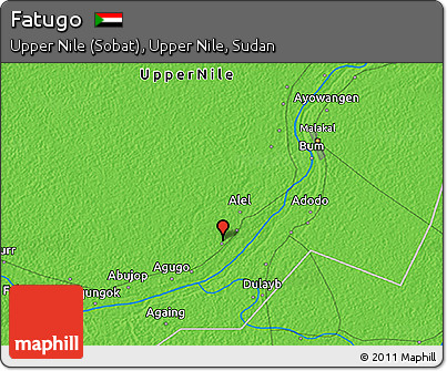 Political 3D Map of Fatugo