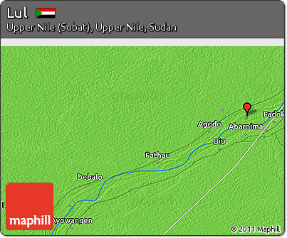 Political 3D Map of Lul