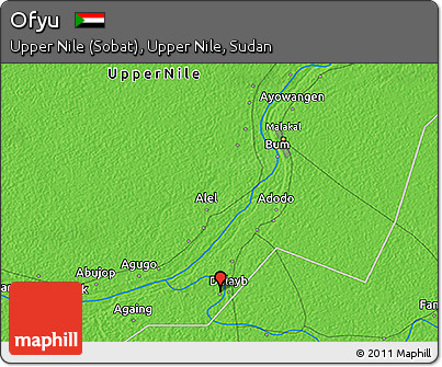 Political 3D Map of Ofyu
