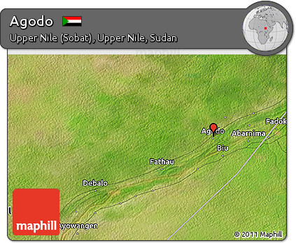 Satellite 3D Map of Agodo
