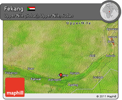 Satellite 3D Map of Fekang