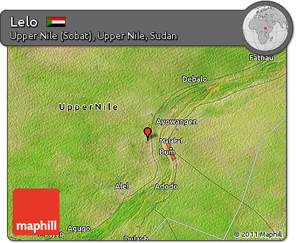 Satellite 3D Map of Lelo