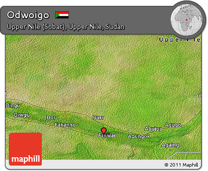 Satellite 3D Map of Odwoigo