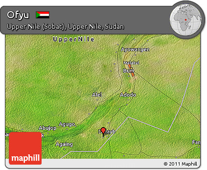 Satellite 3D Map of Ofyu