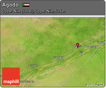 Satellite 3D Map of Agodo