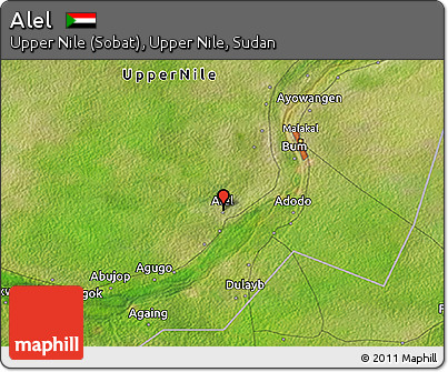 Satellite 3D Map of Alel