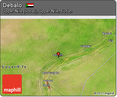 Satellite 3D Map of Debalo