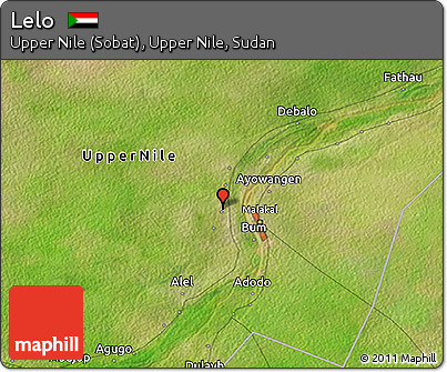 Satellite 3D Map of Lelo