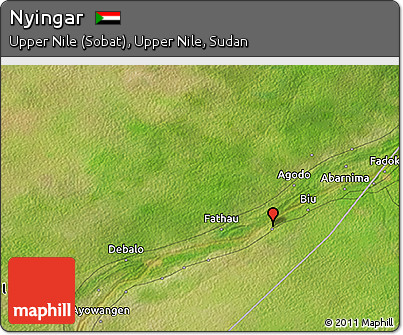 Satellite 3D Map of Nyingar