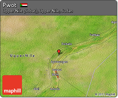 Satellite 3D Map of Pwot