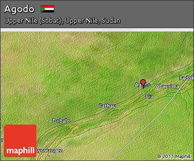 Satellite 3D Map of Agodo