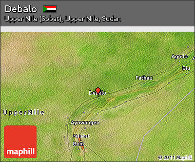 Satellite 3D Map of Debalo