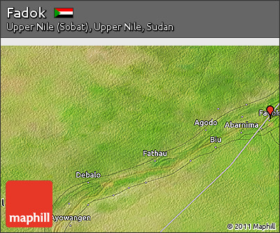 Satellite 3D Map of Fadok