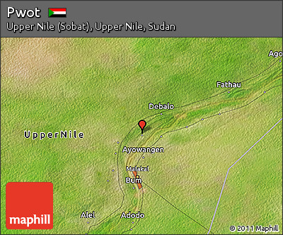 Satellite 3D Map of Pwot